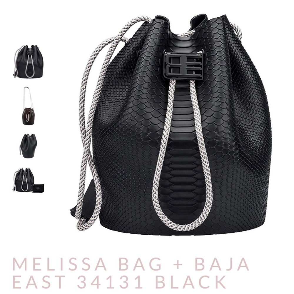 Melissa x Baja East Black Drawstring Bag